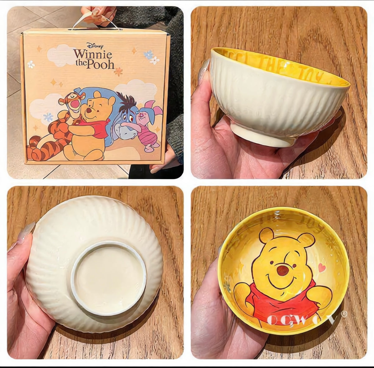 Set de bols Winnie l'Ourson pour petit-déjeuner enfant
